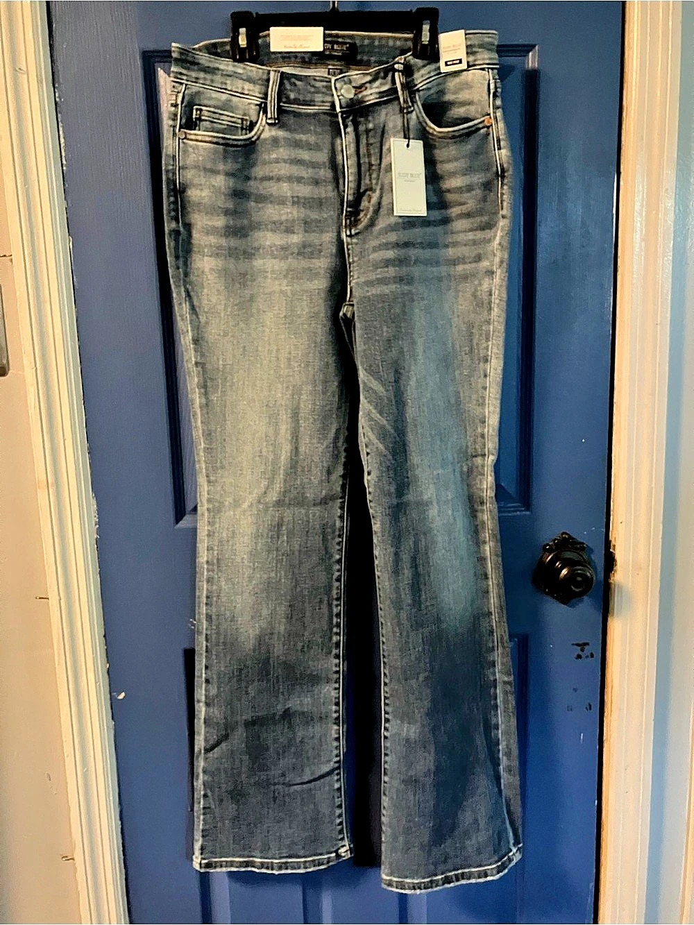 Judy Blue Boot Cut Mid Rise Jeans in Blue Waist 11/30 NWT